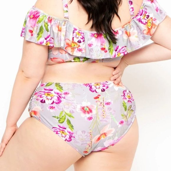 2X or 3X Plus size Tropical Bikini Set womens swimsuit top/bottom NEW - Picture 3 of 5